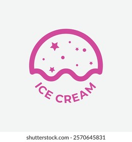 ice cream logo icon design illustration