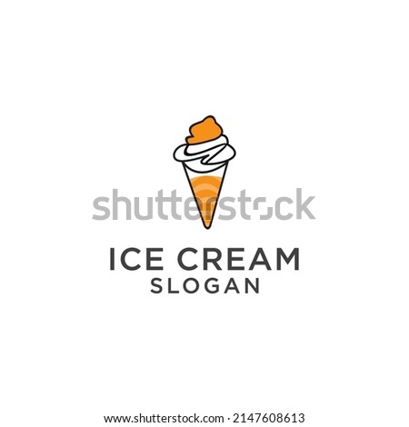 Ice cream logo icon design