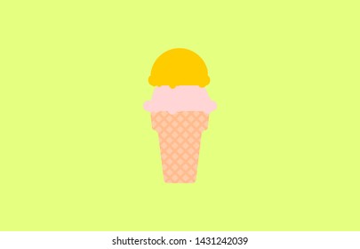 Ice cream logo icon symbol design concept element 