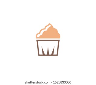 Ice cream logo icon vector design 