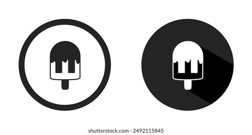 Ice cream logo. Ice cream icon vector design black color. Stock vector.