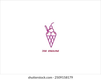 ICE CREAM logo ,icon , vector and illustration which contain a brand or company name identity .