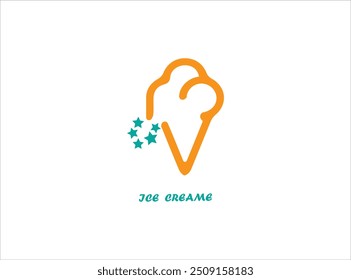 Logotipo de ICE CREAM, ícono, Vector e ilustración que contienen una marca o nombre de empresa.
