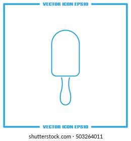 ice cream logo icon vector EPS 10, abstract sign flat design,  illustration modern isolated badge for website or app - stock info graphics