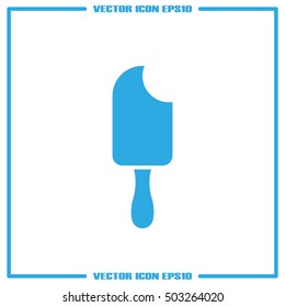 ice cream logo icon vector EPS 10, abstract sign flat design,  illustration modern isolated badge for website or app - stock info graphics