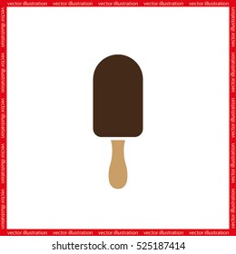 ice cream logo icon vector EPS 10, abstract sign flat design,  illustration modern isolated badge for website or app - stock info graphics