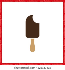 ice cream logo icon vector EPS 10, abstract sign flat design,  illustration modern isolated badge for website or app - stock info graphics