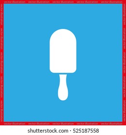 ice cream logo icon vector EPS 10, abstract sign flat design,  illustration modern isolated badge for website or app - stock info graphics