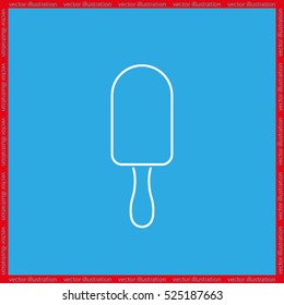 ice cream logo icon vector EPS 10, abstract sign flat design,  illustration modern isolated badge for website or app - stock info graphics