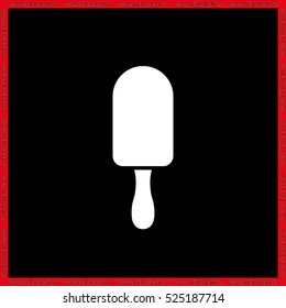 ice cream logo icon vector EPS 10, abstract sign flat design,  illustration modern isolated badge for website or app - stock info graphics