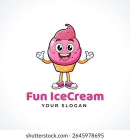 Ice Cream logo and Ilustration