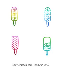 Ice Cream Logo with a Modern Design and Charming Color Palette
Suitable for brands that prioritize a modern aesthetic with simple but characterful visual details