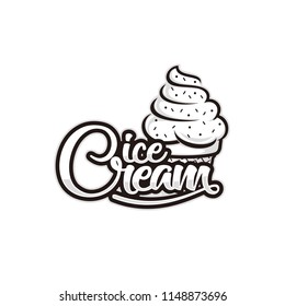 Ice cream logo template