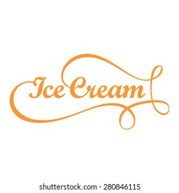 Ice cream logo template