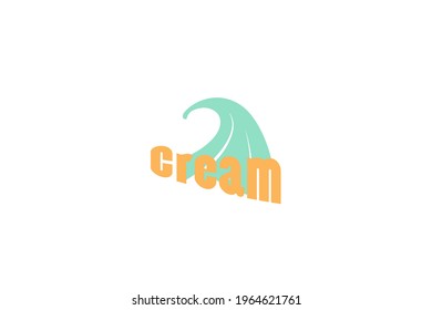 Ice cream logo template design