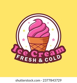 Designvorlage für Eis-Logo