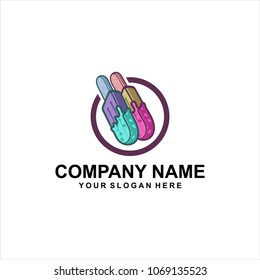 ice cream logo vector