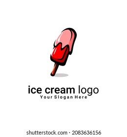 ice cream logo vector, can be used for shop logos, templates, market