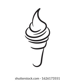 Ice cream logo vector design