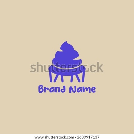 ice cream logo vector graphic for any business especially for icream shop, store, cafe, etc