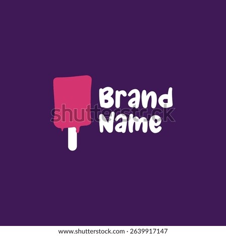 ice cream logo vector graphic for any business especially for icream shop, store, cafe, etc
