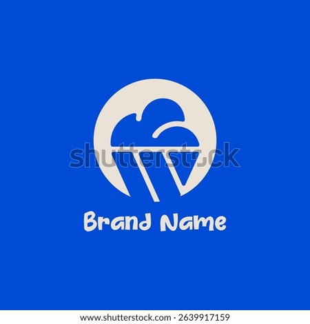 ice cream logo vector graphic for any business especially for icream shop, store, cafe, etc