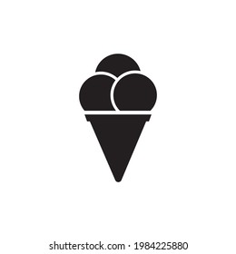 Ice cream logo vector icon illustration design 

