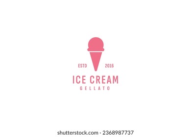 ice cream logo vector icon illustration