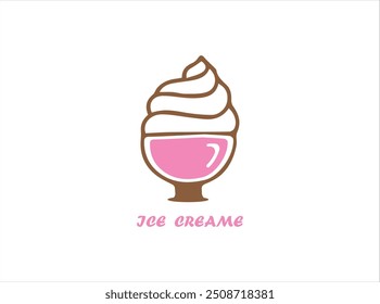 ICE cream logo ,vector ,icon and illustration.