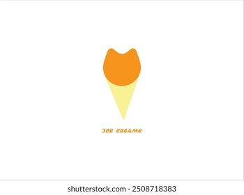 Logo de helado, Vector, icono e ilustración.