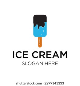 ice cream logo vector illustration isolated on white background