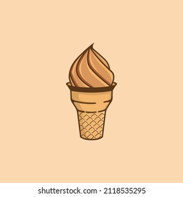 ice cream logo vector ilustration