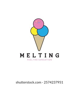 ice cream logo vector ilustration design