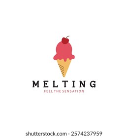 ice cream logo vector ilustration design