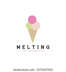 ice cream logo vector ilustration design