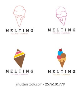 ice cream logo vector ilustration design