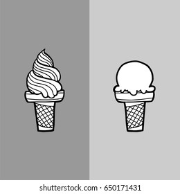 Ice cream lover  illustrator vector