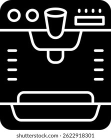 Ice cream machine Line vector Icon Design