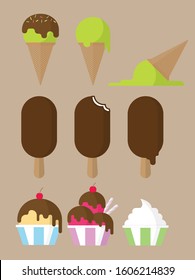 Ice cream made from vector
