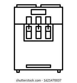 Ice Cream Maker Machine Icon Symbol. Outline Style