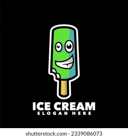 Ice cream mascot cartoon funny