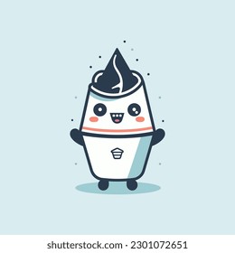 ice cream mascot logo that will leave your taste buds craving for more. Cute and colorful