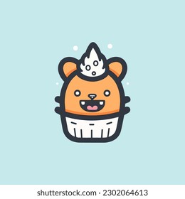ice cream mascot logo that will leave your taste buds craving for more. Cute and colorful