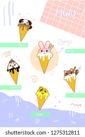 Ice Cream Menu