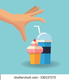 Ice cream and milkshake design