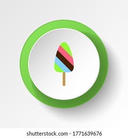 ice cream mix colored button icon. Element of ice cream illustration icon. Signs and symbols can be used for web, logo, mobile app, UI, UX