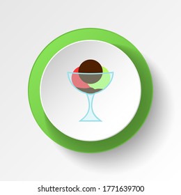 ice cream mix colored button icon. Element of ice cream illustration icon. Signs and symbols can be used for web, logo, mobile app, UI, UX