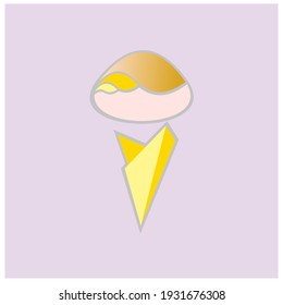 ice cream and mochi in flying cone
