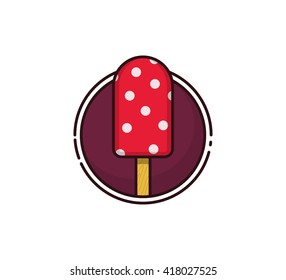 Ice Cream. Modern outline vector icon.