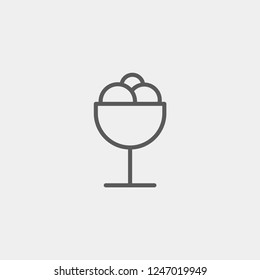 Ice Cream Modern Simple UI Vector icon